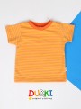 Fiú póló narancs csíkos 