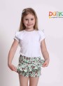 Du&ki Kislány fodros póló fehé
