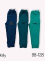 Killy design petrol zöld pamut nadrág ovisoknak 