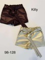 Killy design arany színű bőr jellegű short ovisoknak 