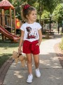 Killy design piros shortos szett 