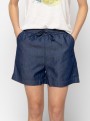 Heavytools Worca midblue vászon farmerhatású short lányoknak 