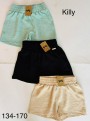 Killy design menta színű gyűrt anyagú lenge short 