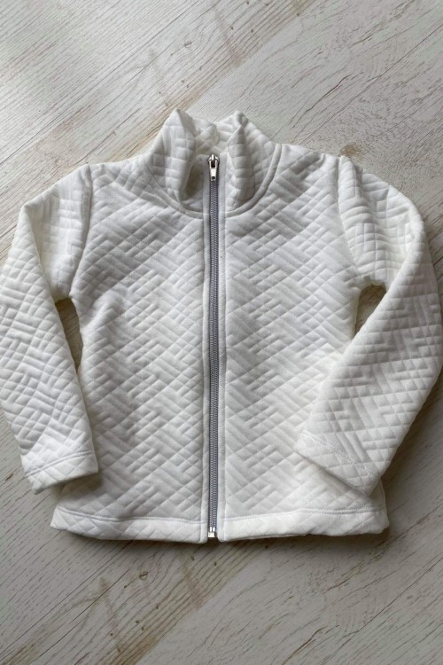 Killy design kötött hatású kardigán fehér 