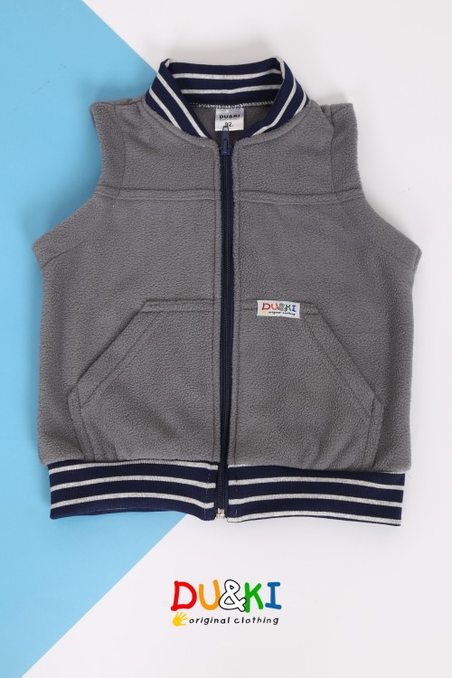 Fiú szürke polár mellény 