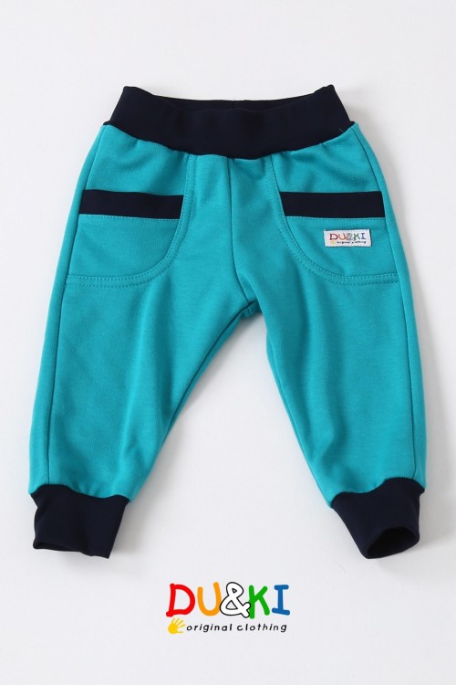 Du&ki bolyhozott meleg nadrág zöld-kék