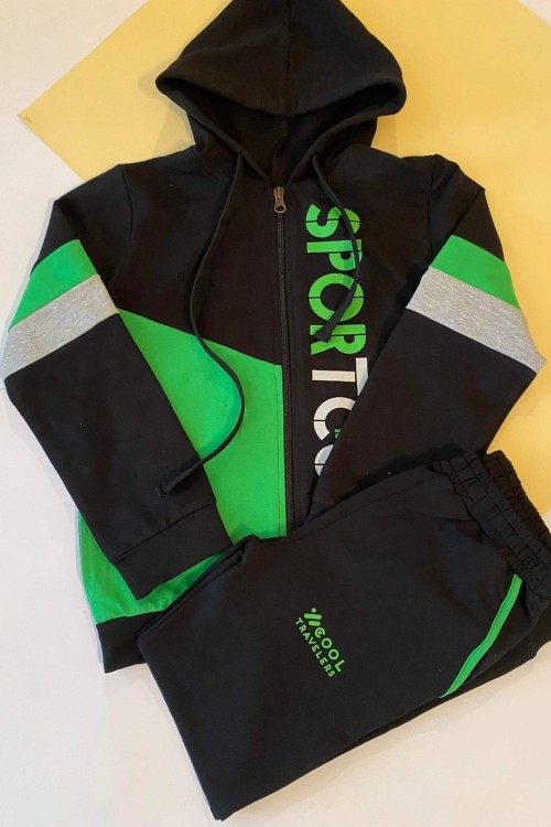 Zöld kapusznis szett 