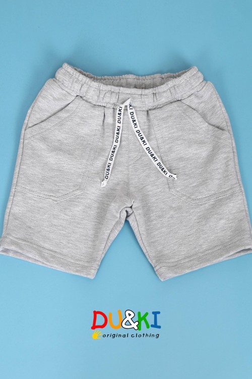 Fiú pamut térdnadrág szürke 