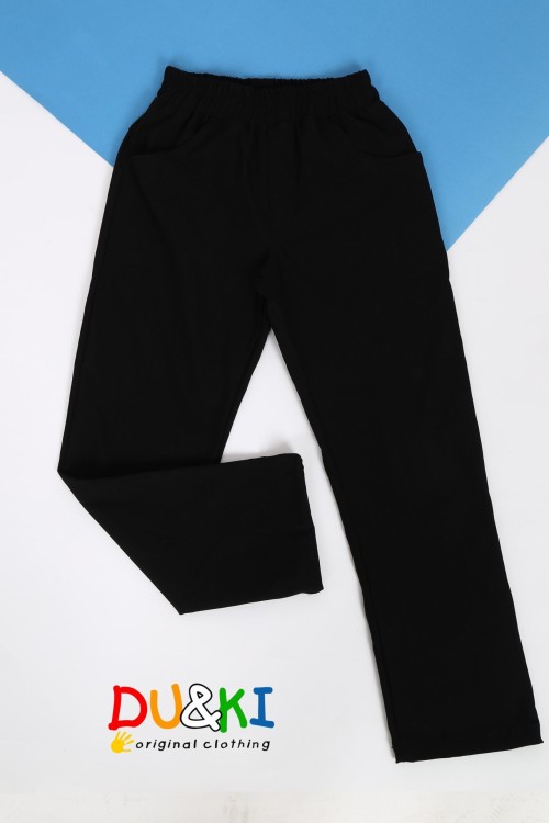 Alkalmi vászon nadrág gumis derekú 