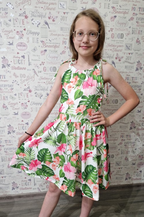 Virágos lány ruha 