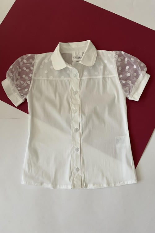 Fehér alkalmi blúz