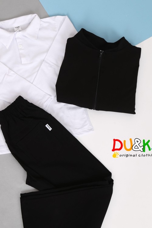 Fiú cipzáras pulóver 