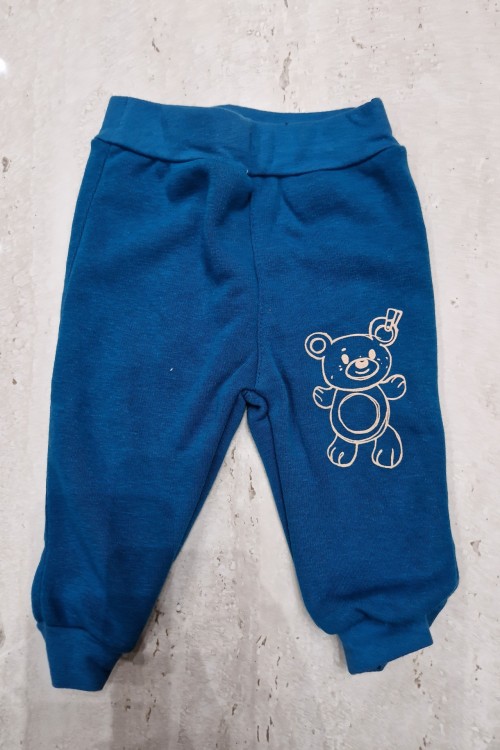 Kék macis,  warm meleg szőrmés nadrág 