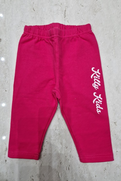 Pink,  feliratos belül bolyhozott melegebb nadrág 