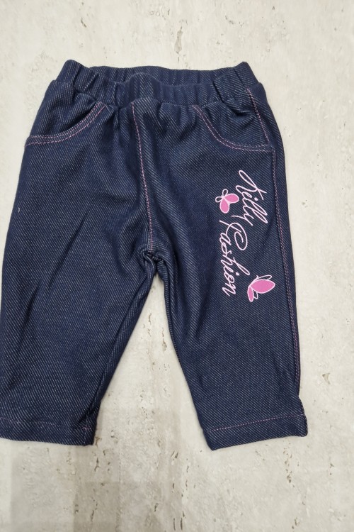 Farmerhatású bélelt lepkés nadrág 