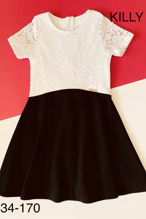 Killy design fehér-fekete ruha 