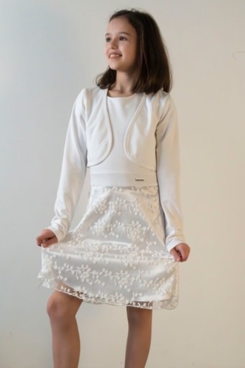 Killy design hófehér ruha, akár elsőáldozásra is 