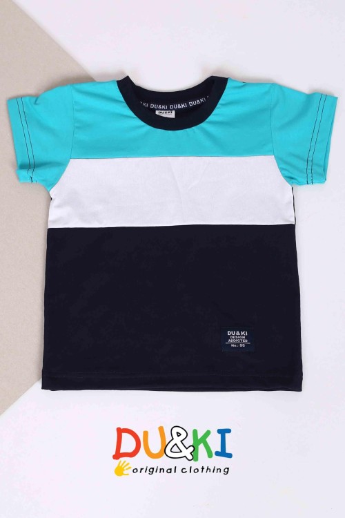 Du&ki fiú színes póló türkiz zöld 