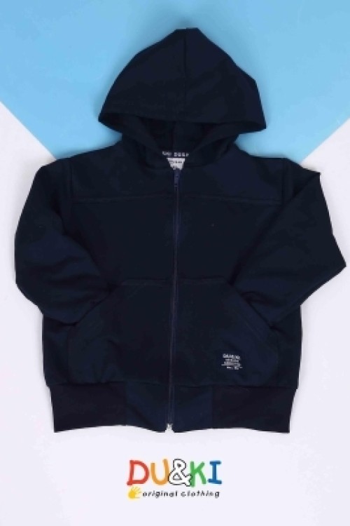 Du&ki sötétkék kapusznis pulóver 