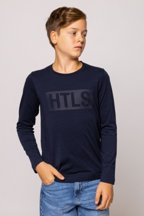 Heavytools Cohen navy hosszú ujjú póló 