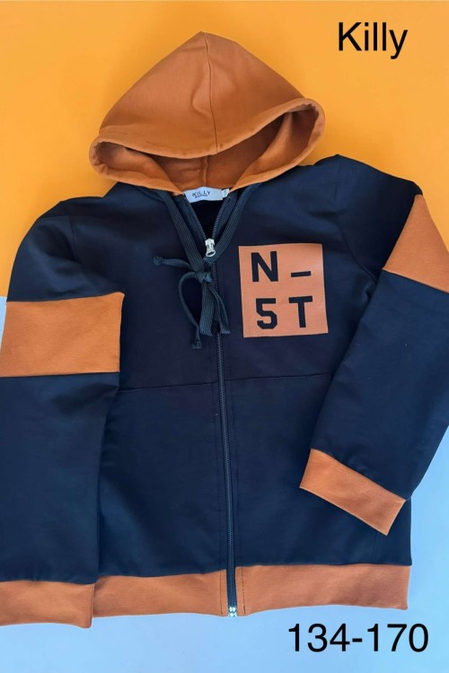 Killy design kapusznis fiú pulóver 