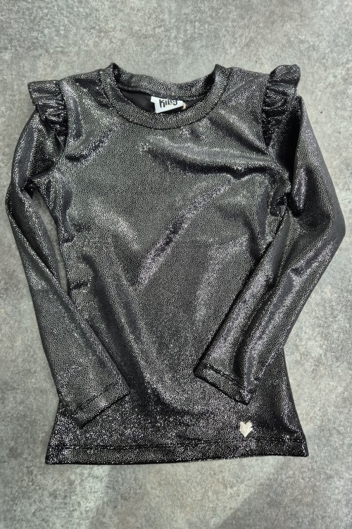 Killy design csillogó fekete felső puha anyagból 