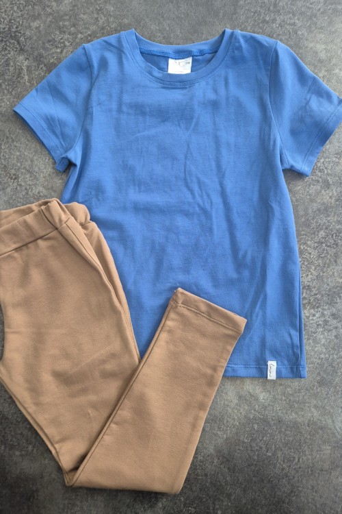 Linini kék-barna szett 