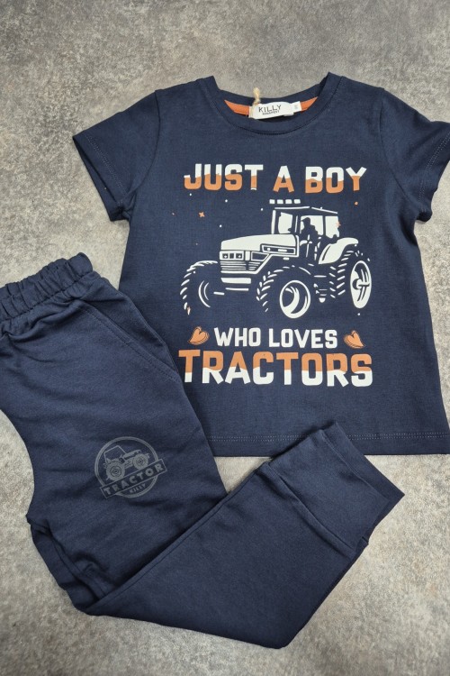 Killy design kék traktoros szett 