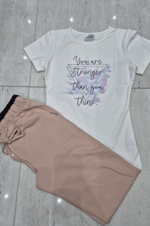 Killy design csinos bézs nadrágos szett 