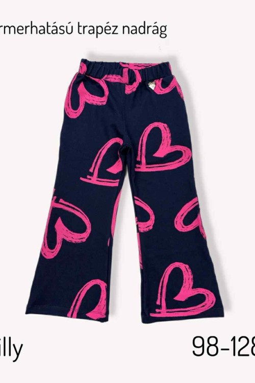 Killy design szíves farmerhatású bő nadrág 