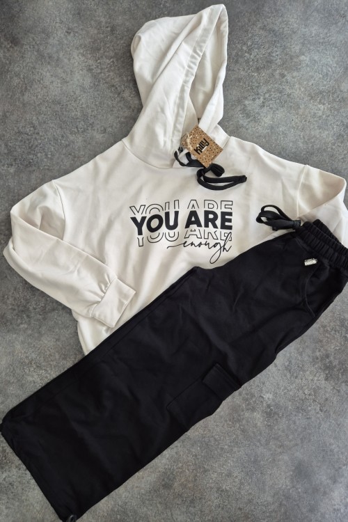 Killy design vagány lezser csajos szett gumis aljú nadrággal 