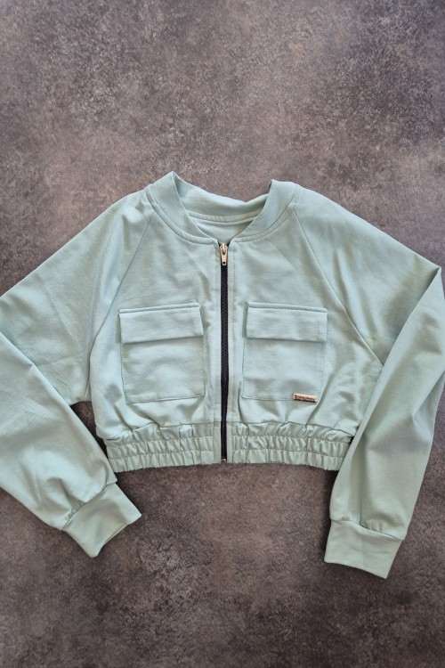 Killy design zöld rövid fazonú kabátka 