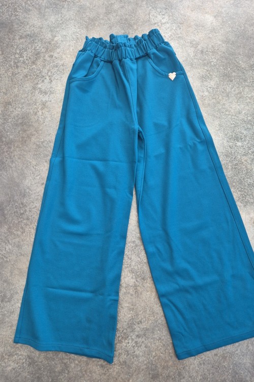 Killy design bőszárú nadrág olajkék színben 