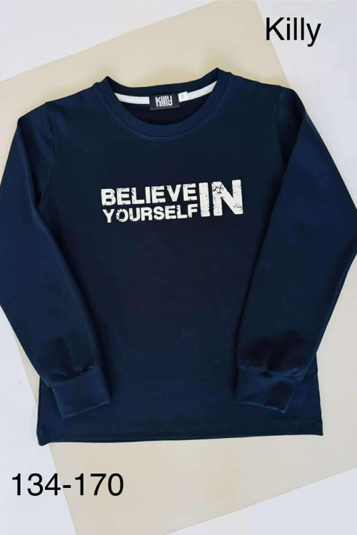 Killy design sötétkék fiú hosszú ujjú felső 