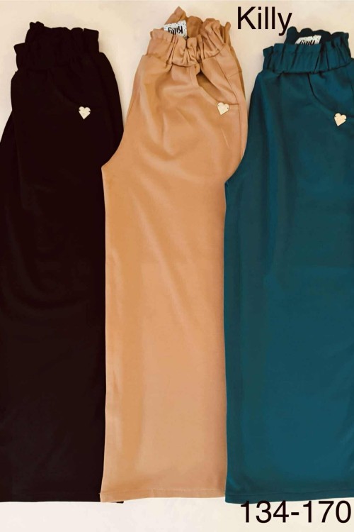 Killy design bőszárú nadrág olajkék színben 