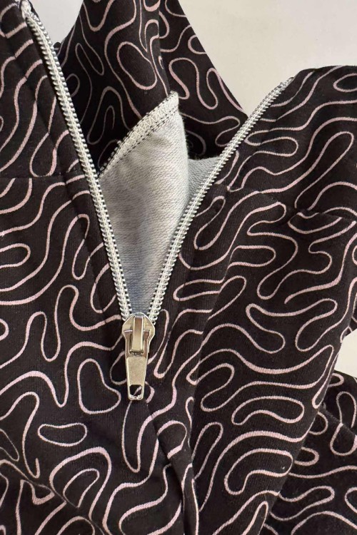 Killy design fekete rövid fazonú felső 