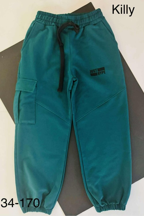 Killy design petrol zöld zsebes vagány bővebb fazonú nadrág,  felső külön vásárolható meg hozzá 