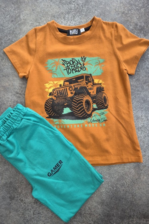 Killy design barna pólós szett 