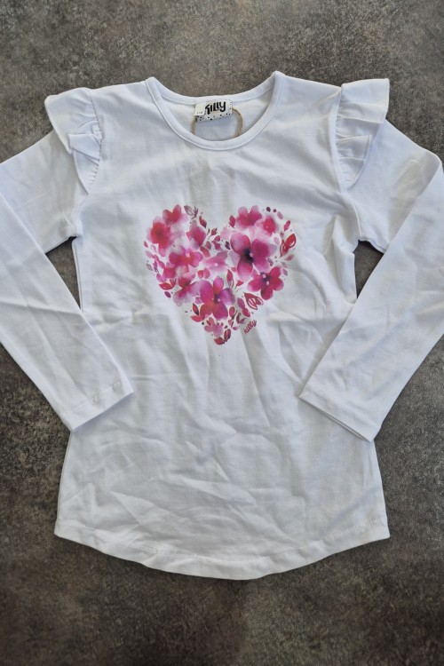 Killy design mályva szíves felső 