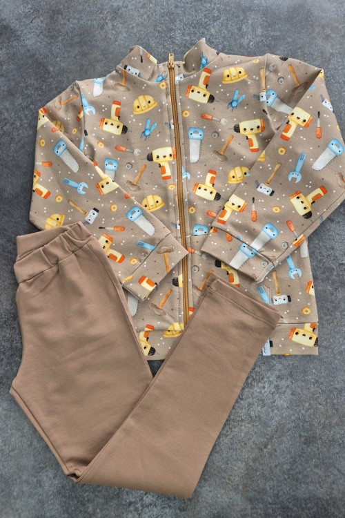 Linini barna szerszámos szett 