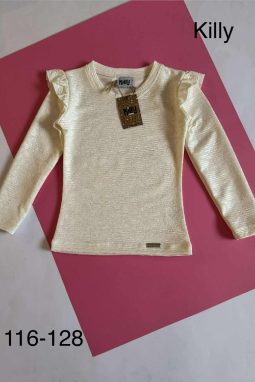 Killy design ekrü csillogó felső 