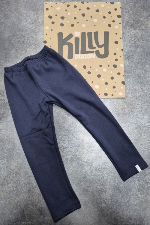 Linini unisex sötétkék warm belül szőrmés meleg nadrág 