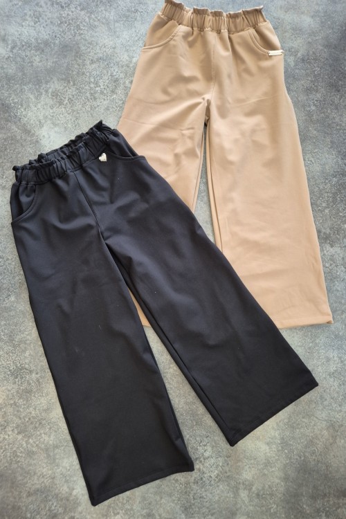 Killy design puha anyagú belül bolyhozott melegebb barna bő nadrág 