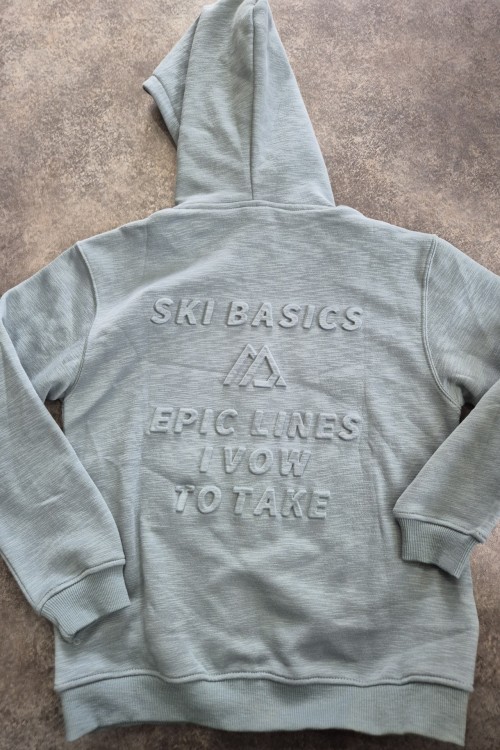 Losan enyhén bolyhozott melegebb pulóver,  hátán 3d írással 