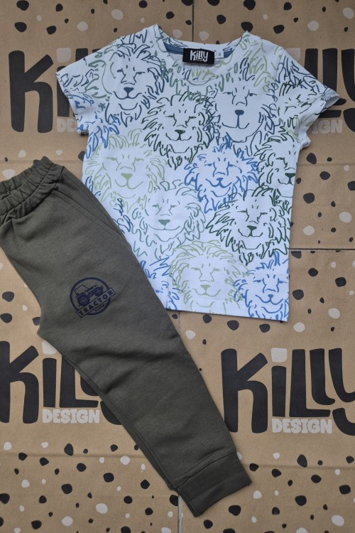 Killy design khaki nadrágos szett 