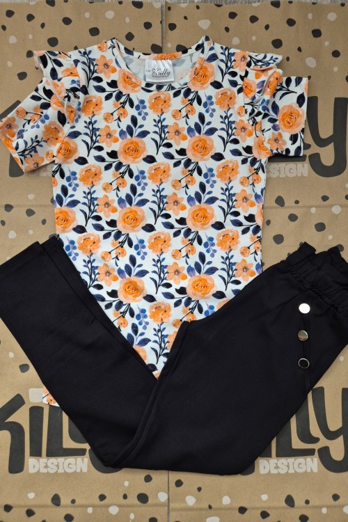 Killy design virágos pólós szett 