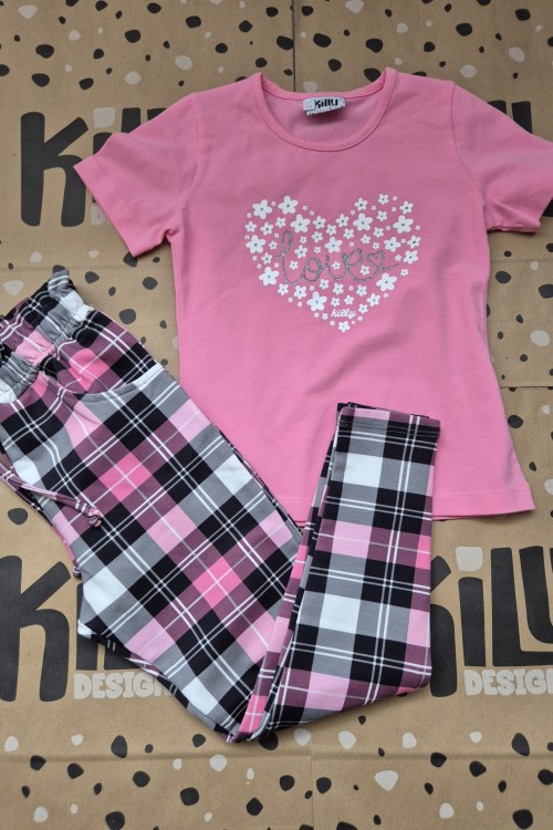 Killy design kockás nadrágos szett 