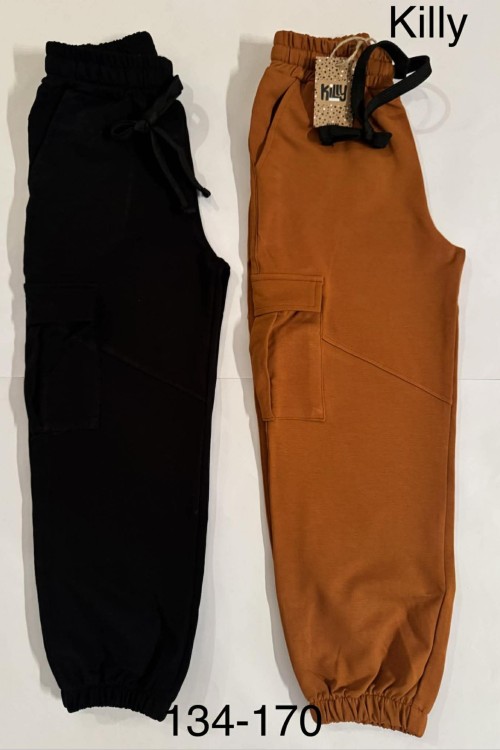 Killy design tégla színű zsebes lezser fazonú nadrág 