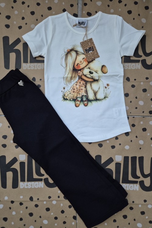 Killy design fekete trapéz nadrágos szett 