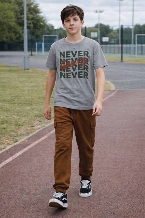 Killy design tégla színű nadrág pólóval  szettben